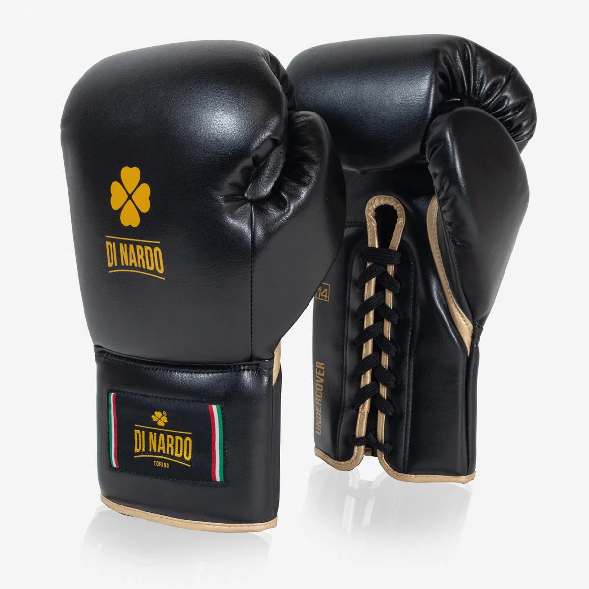 Gants de boxe Di Nardo Undercover avec Lacets Noir-or  - Image 2