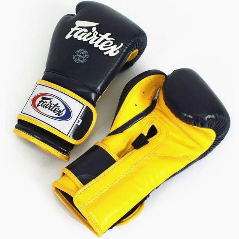 Gants de boxe Fairtex Mexican Style BGV9 Bleu-jaune  - Image 2
