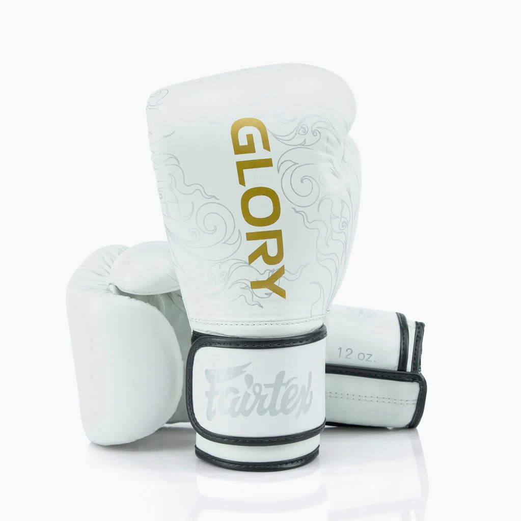 Gants de boxe Fairtex x Glory BGVG3 Blanc-or - Image 2