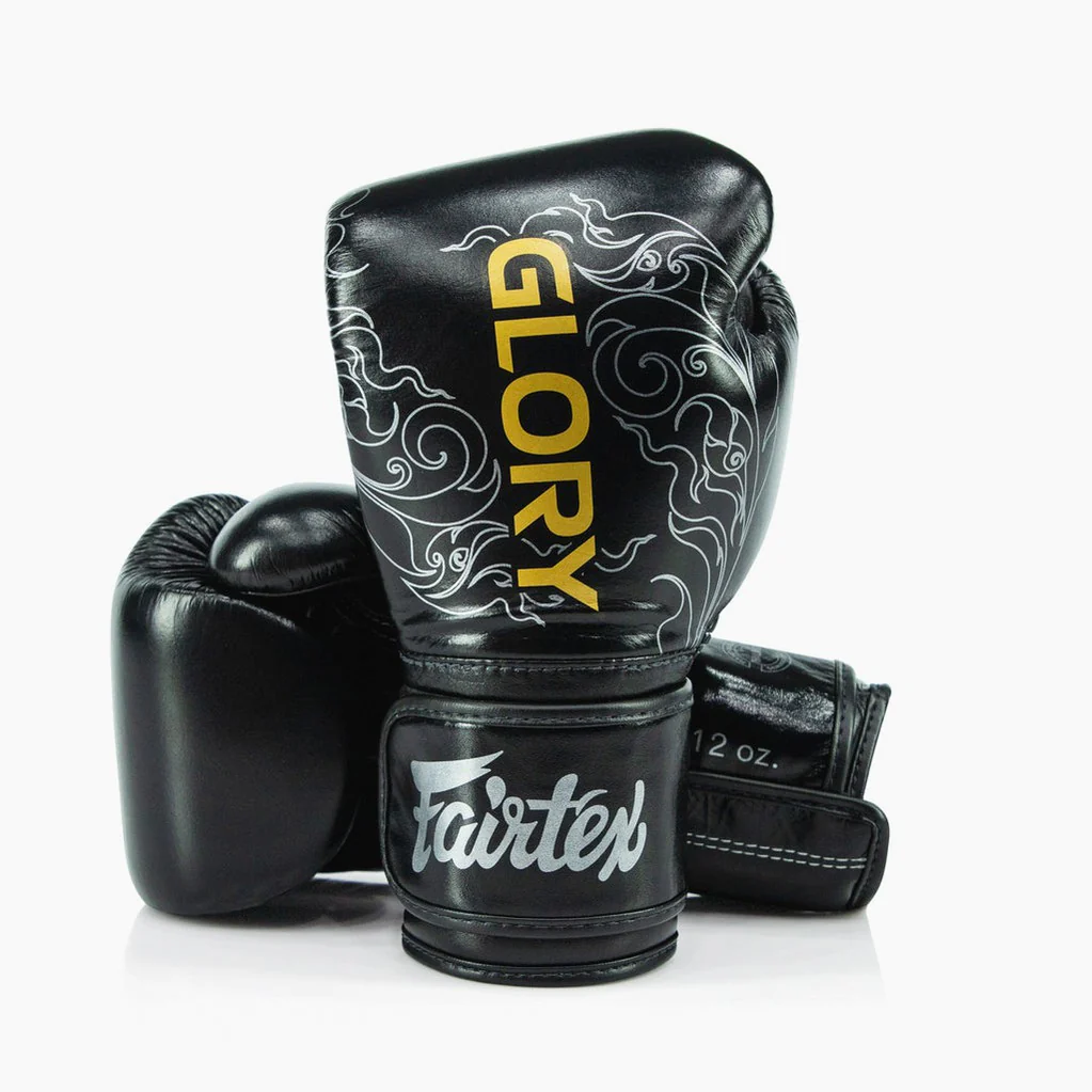Gants de boxe Fairtex x Glory BGVG3 Noir-argent  - Image 2