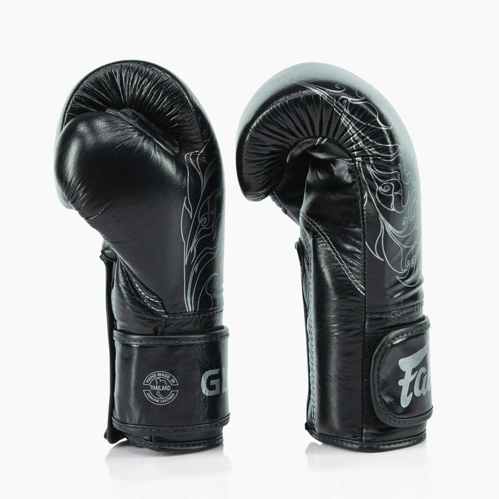 Gants de boxe Fairtex x Glory BGVG3 Noir-argent  - Image 3