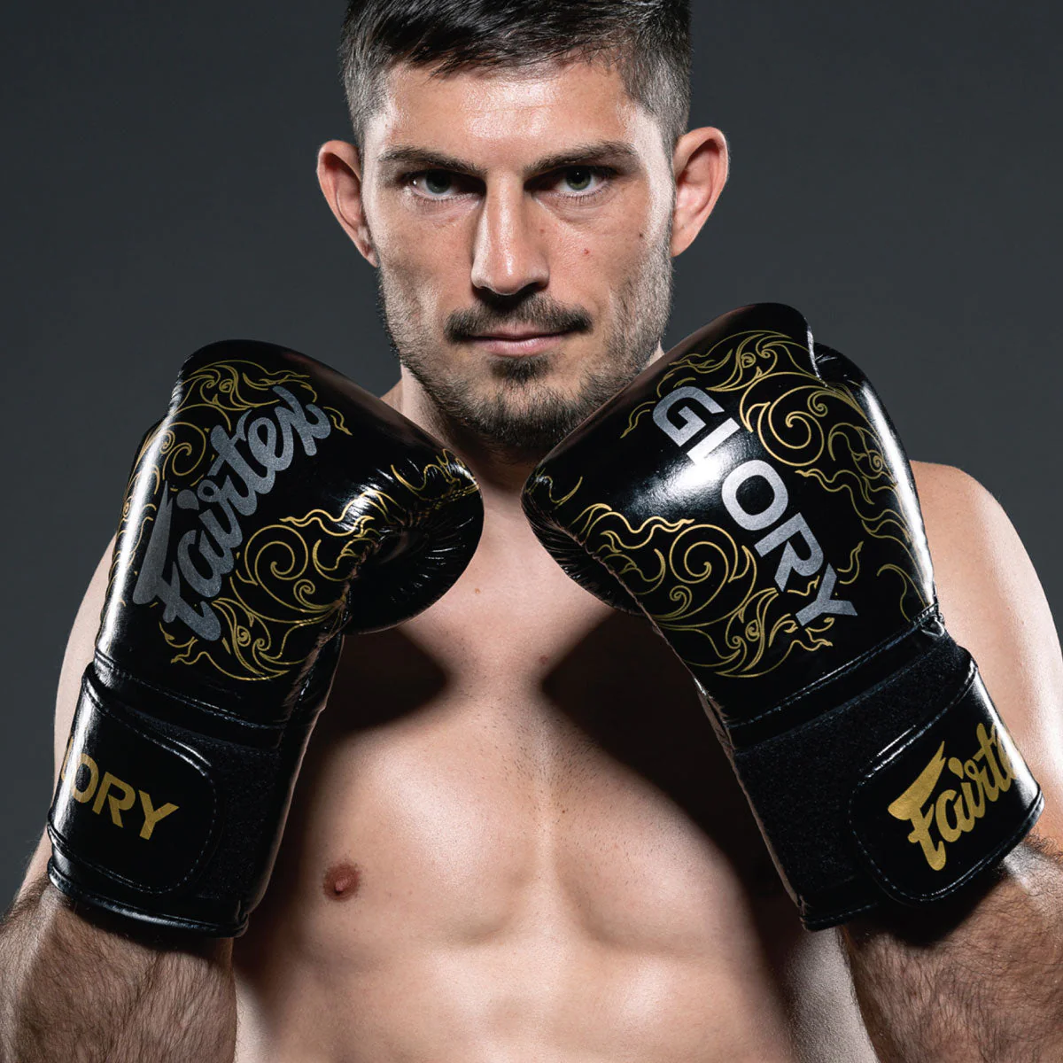 Gants de boxe Fairtex x Glory BGVG3 Noir-argent  - Image 5