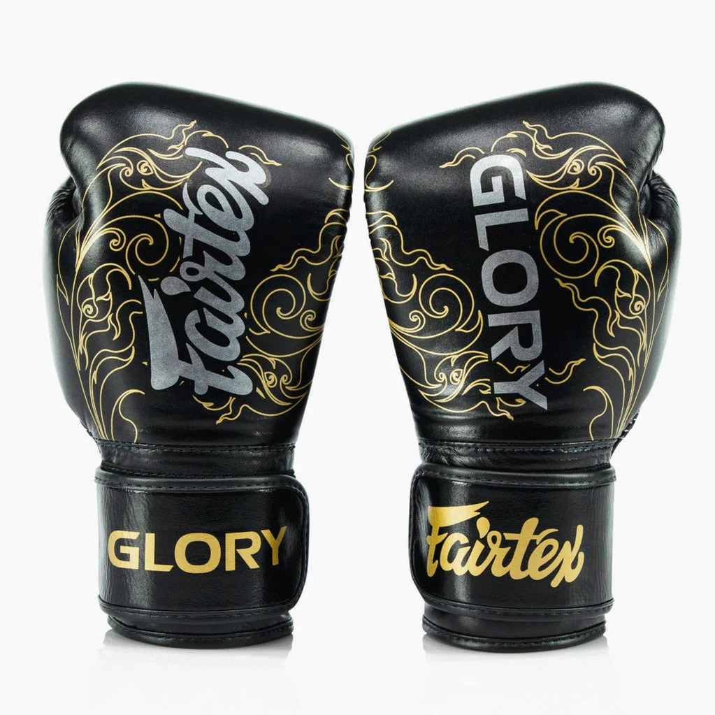 Gants de boxe Fairtex x Glory BGVG3 Noir-or - Image 2