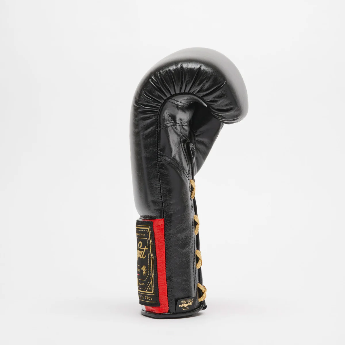 Gants de boxe Leone Orlando Tricolore avec lacets Noir  - Image 7