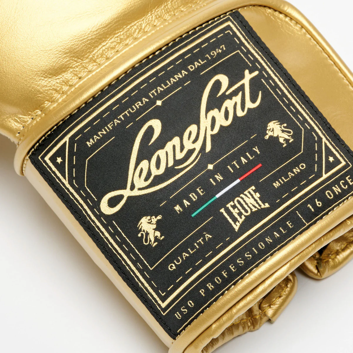 Gants de boxe Leone Sport Orlando Classico avec velcro Or  - Image 10