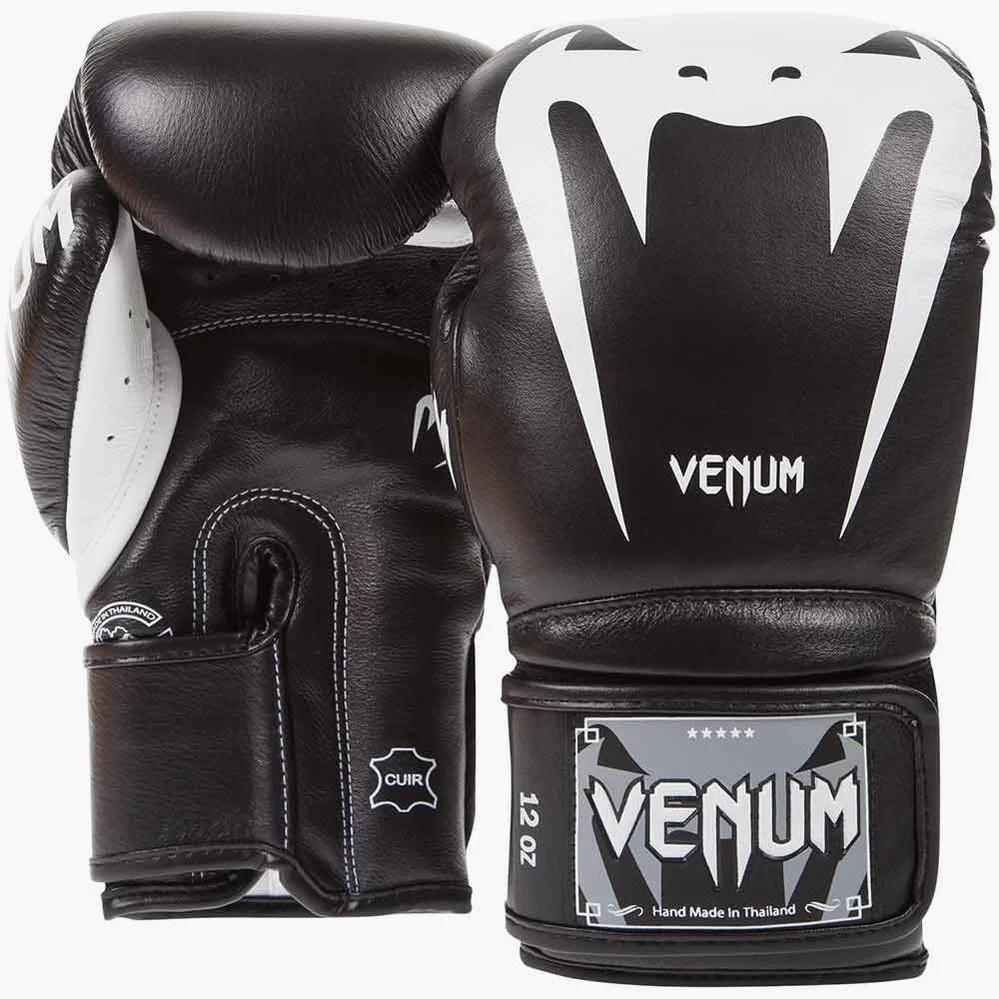 Gants de boxe Venum Giant 3.0 en Nappa Noir-Blanc  - Image 2