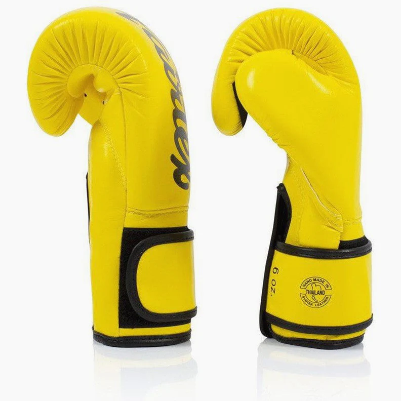 Gants de Muay Thai Fairtex BGV14 Jaune - Image 3
