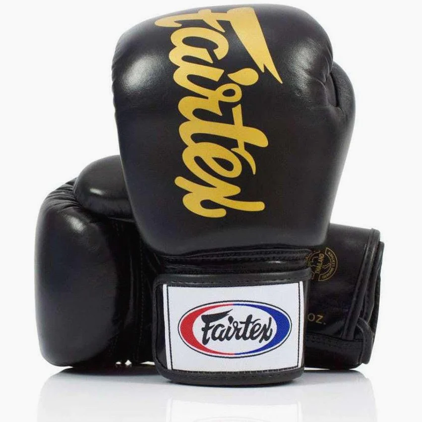 Gants de Muay Thai Fairtex BGV19 Deluxe Noir 