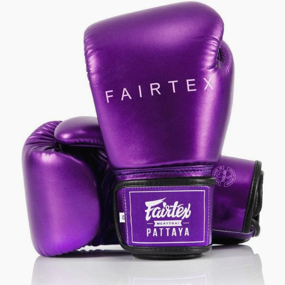 Gants de Muay Thai Fairtex Métallique BGV22 Violet 