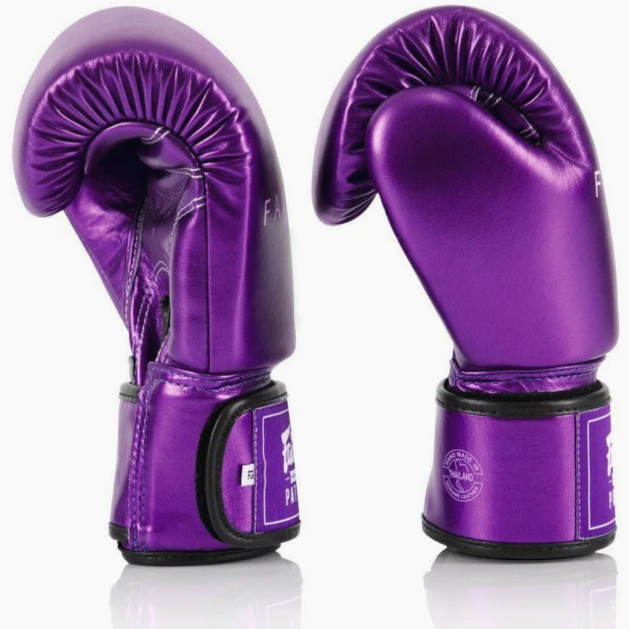 Gants de Muay Thai Fairtex Métallique BGV22 Violet  - Image 3
