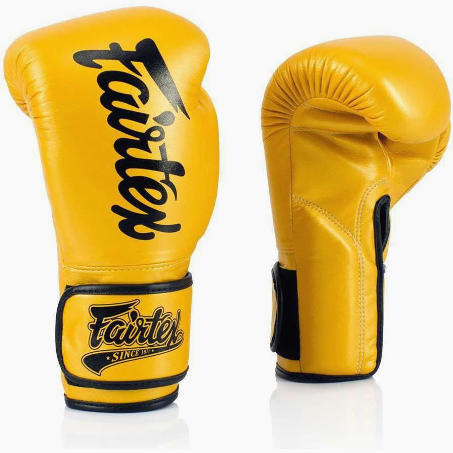 Gants de Muay Thai Fairtex Super Sparring BGV18 Or  - Image 4