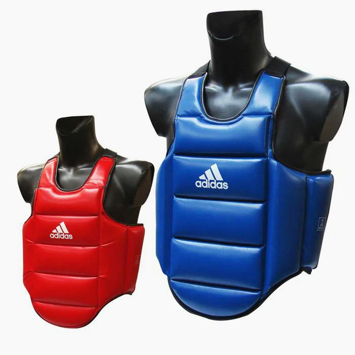 Gilet de protection réversible Adidas rouge-bleu 
