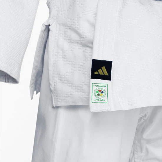 Judogi Adidas J730 Champion III IJF rayures or  - Image 3