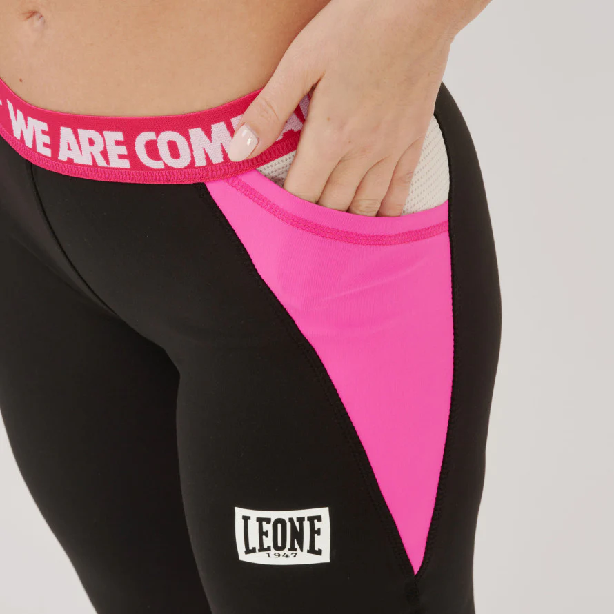 Leggings capri femme Leone Logo Wacs ABX149  - Image 5