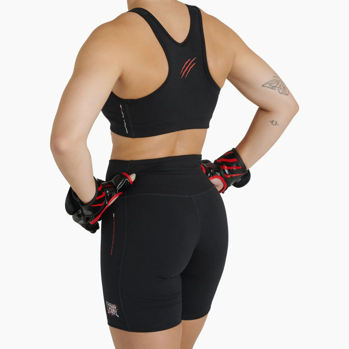 Leggings courts Femme Leone Primal Instinct AB939 Noir  - Image 5