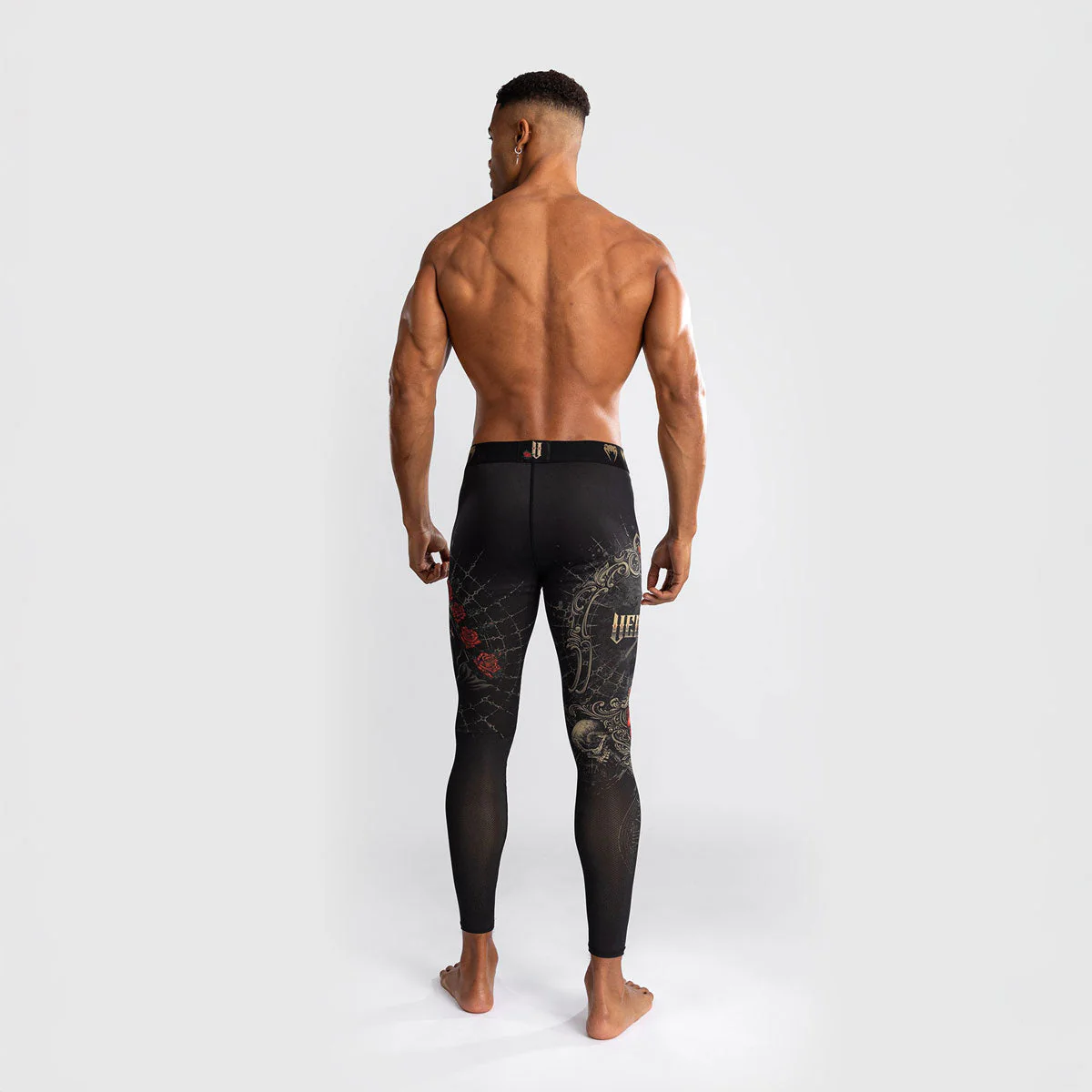 Pantalons de compression Venum Santa Muerte 5.0 Noir-Or  - Image 3