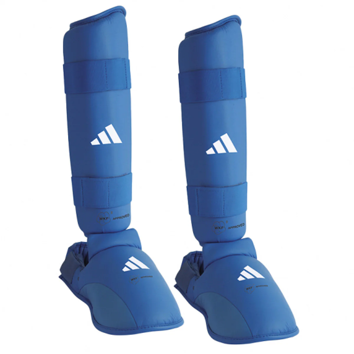 Protège-tibias et Protège-pieds Adidas Rouge et Bleu Homologués WKF  - Image 4