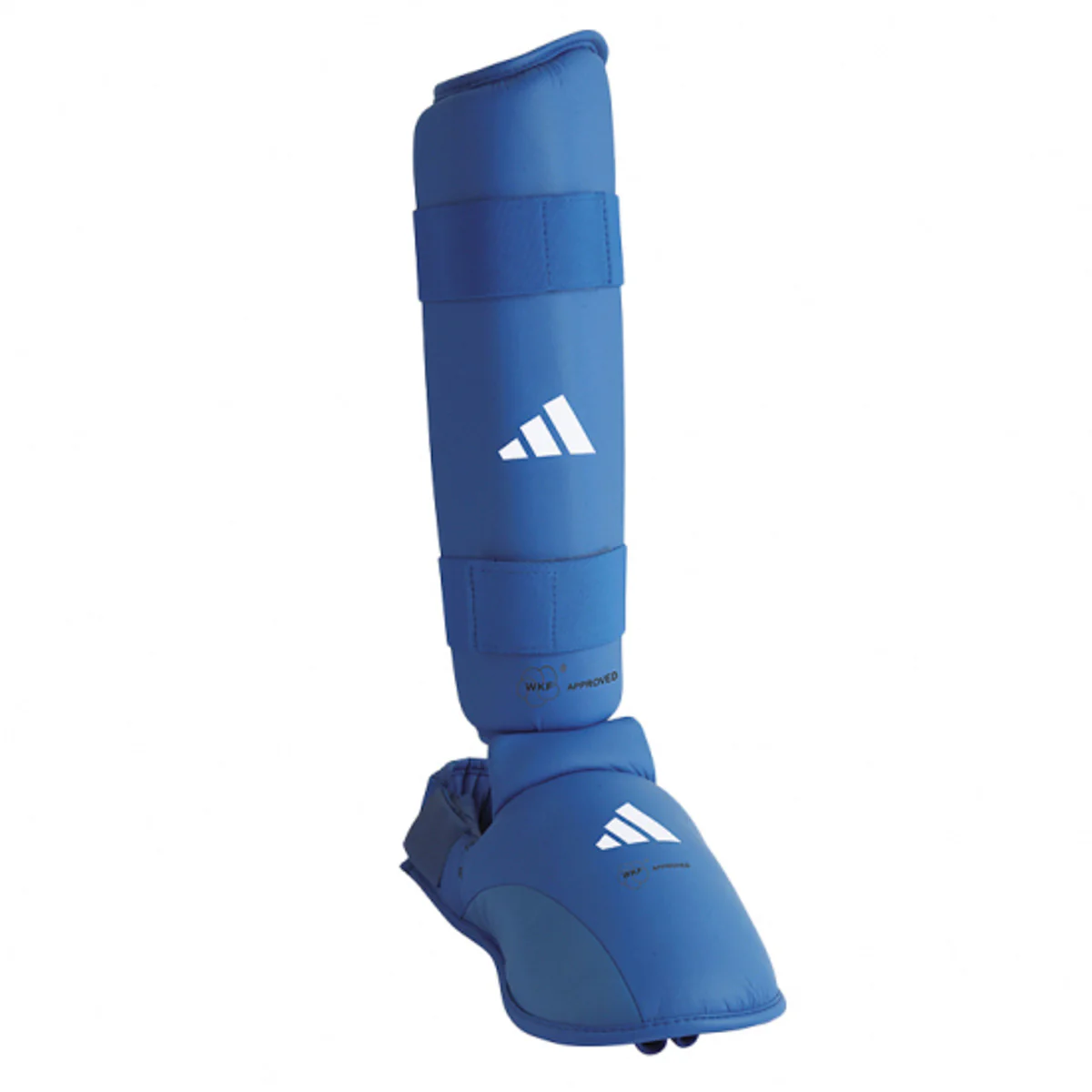 Protège-tibias et Protège-pieds Adidas Rouge et Bleu Homologués WKF  - Image 5
