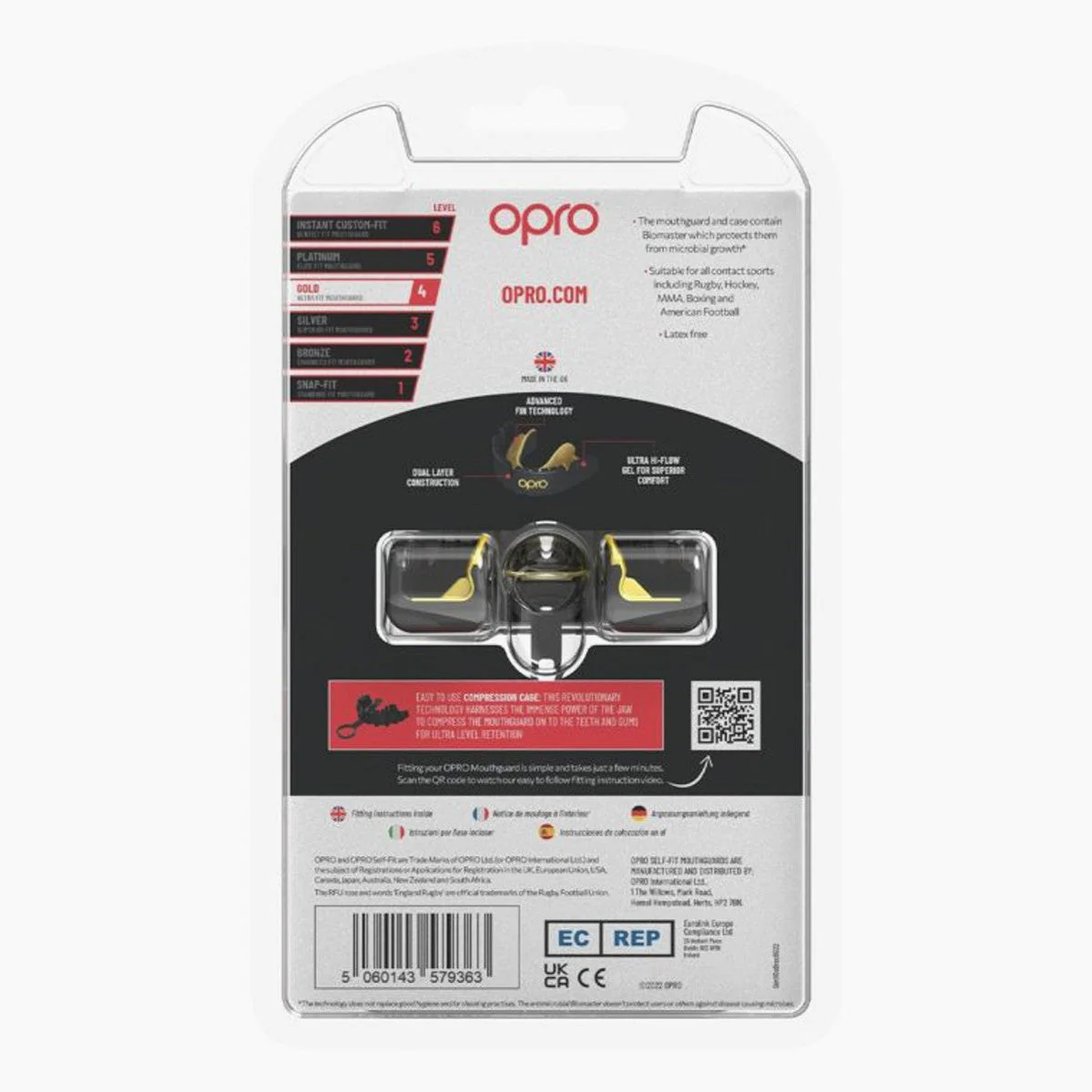 Protège-dents Opro Gold Self-Fit Appareils pour appareil dentaire  - Image 9