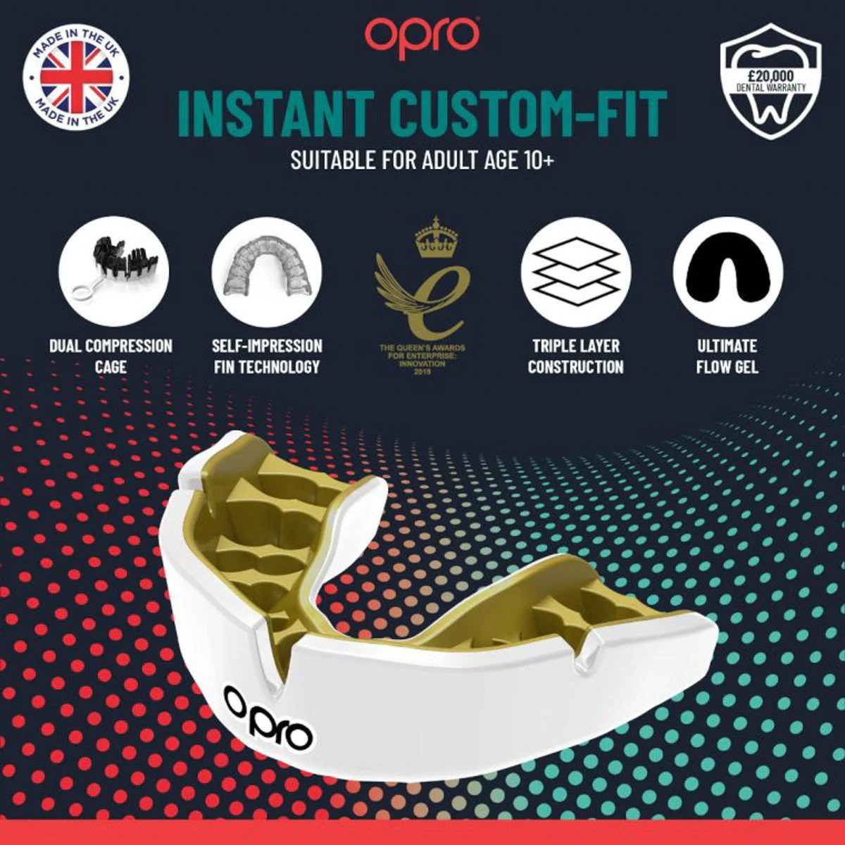 Protège-dents Opro Instant Custom-Fit Pays  - Image 6