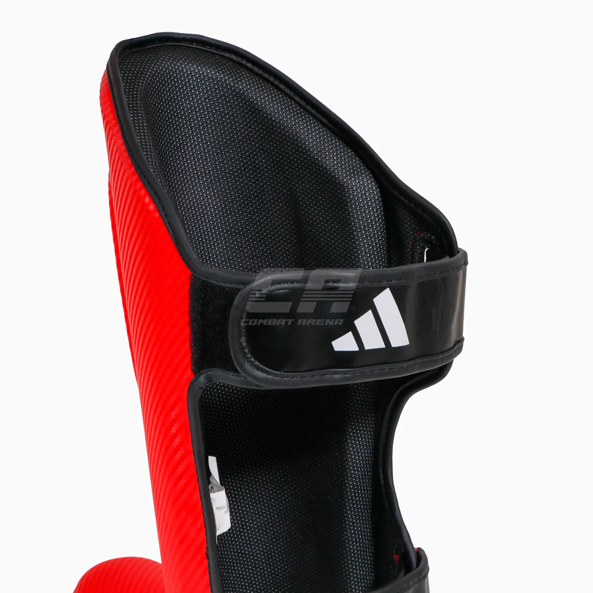 Protège-tibias avec parapet Adidas Pro Kickboxing WAKO Rouge-blanc  - Image 4