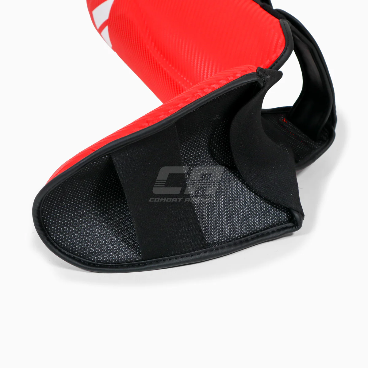 Protège-tibias avec parapet Adidas Pro Kickboxing WAKO Rouge-blanc  - Image 6