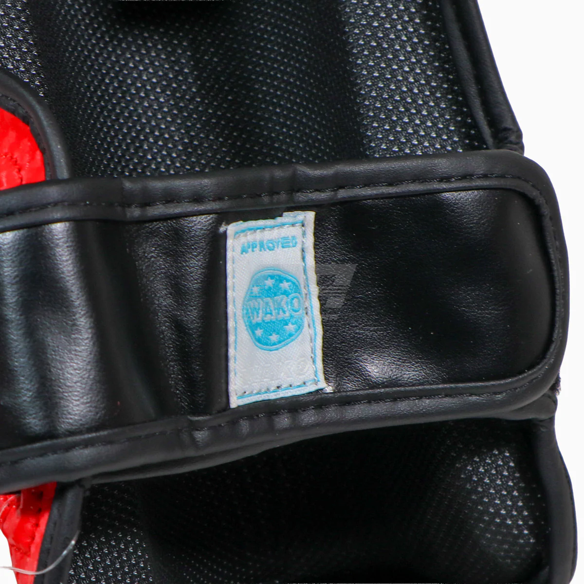 Protège-tibias avec parapet Adidas Pro Kickboxing WAKO Rouge-blanc  - Image 9