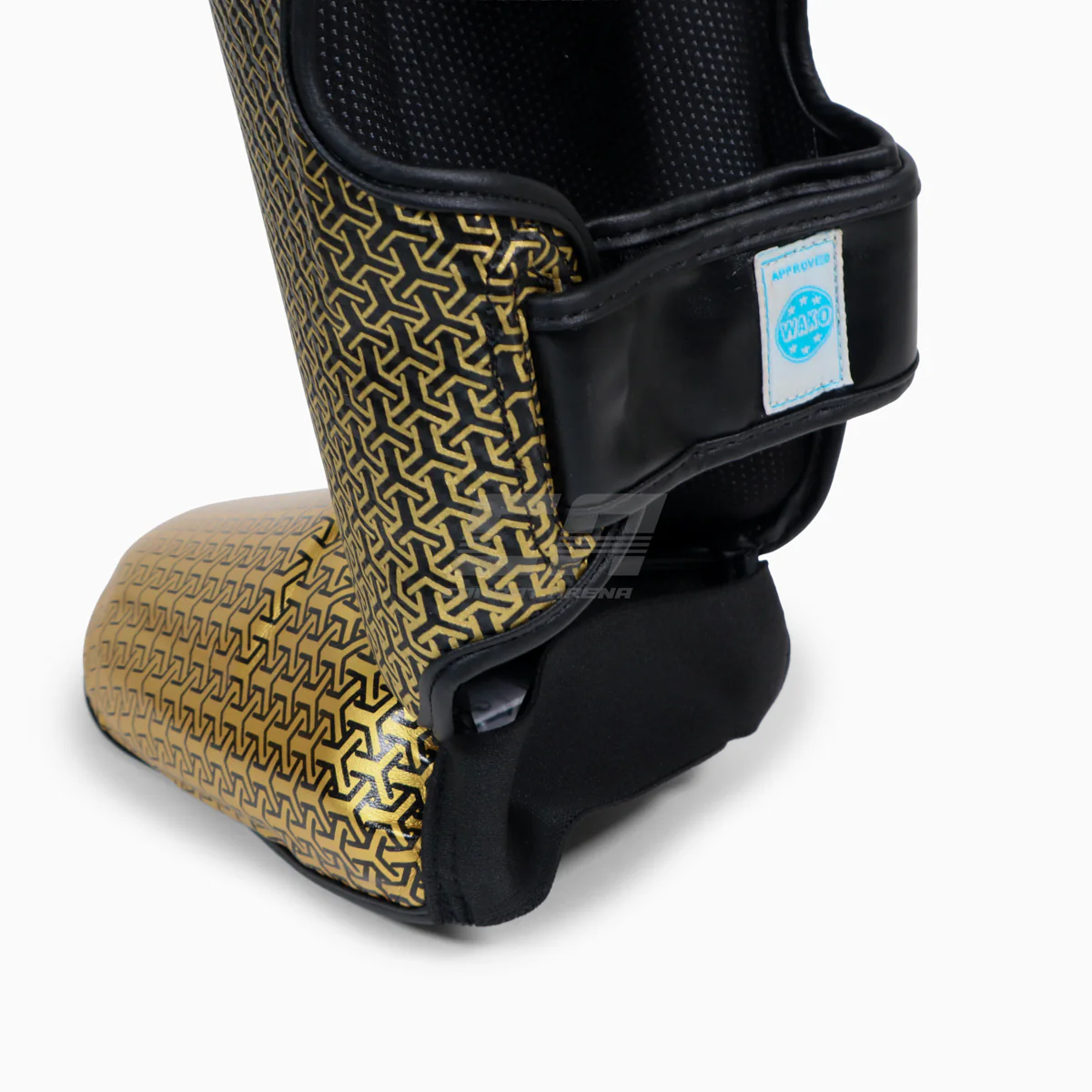 Protège-tibias avec parapied Adidas Pro Kickboxing WAKO Noir-or  - Image 4