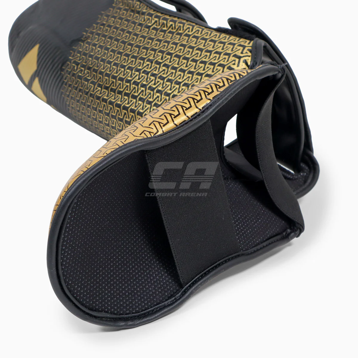 Protège-tibias avec parapied Adidas Pro Kickboxing WAKO Noir-or  - Image 7