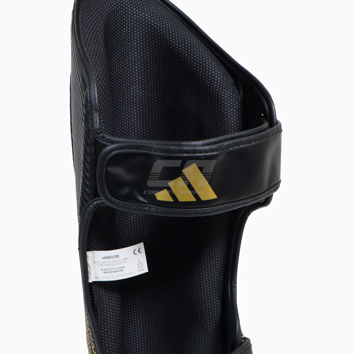 Protège-tibias avec parapied Adidas Pro Kickboxing WAKO Noir-or  - Image 8