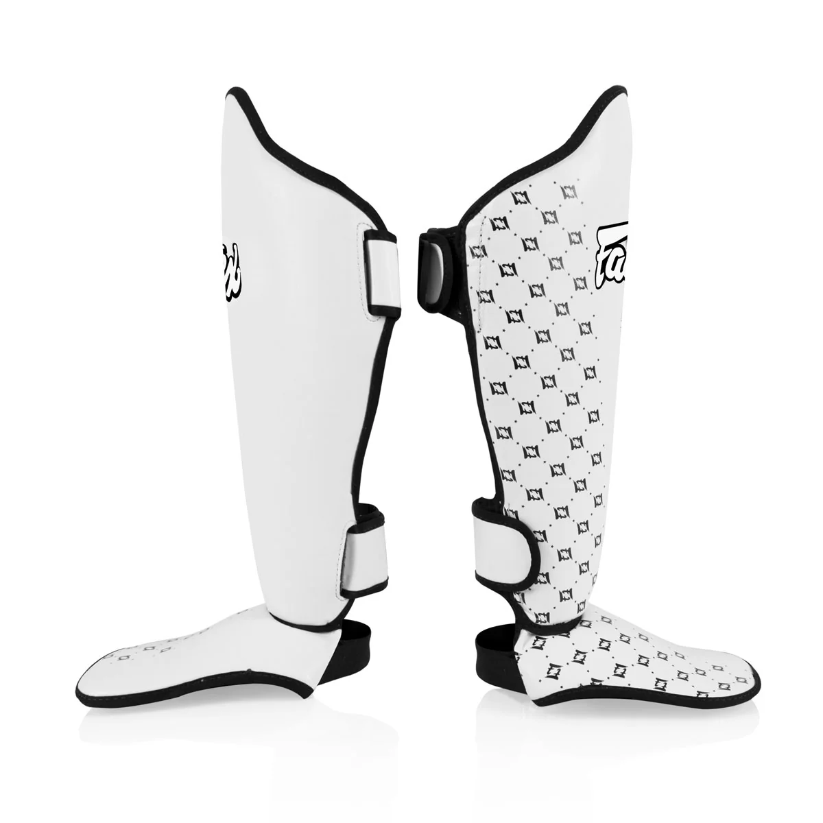 Protège-tibias Fairtex Compétition SP5 avec repose-pieds Blanc  - Image 3