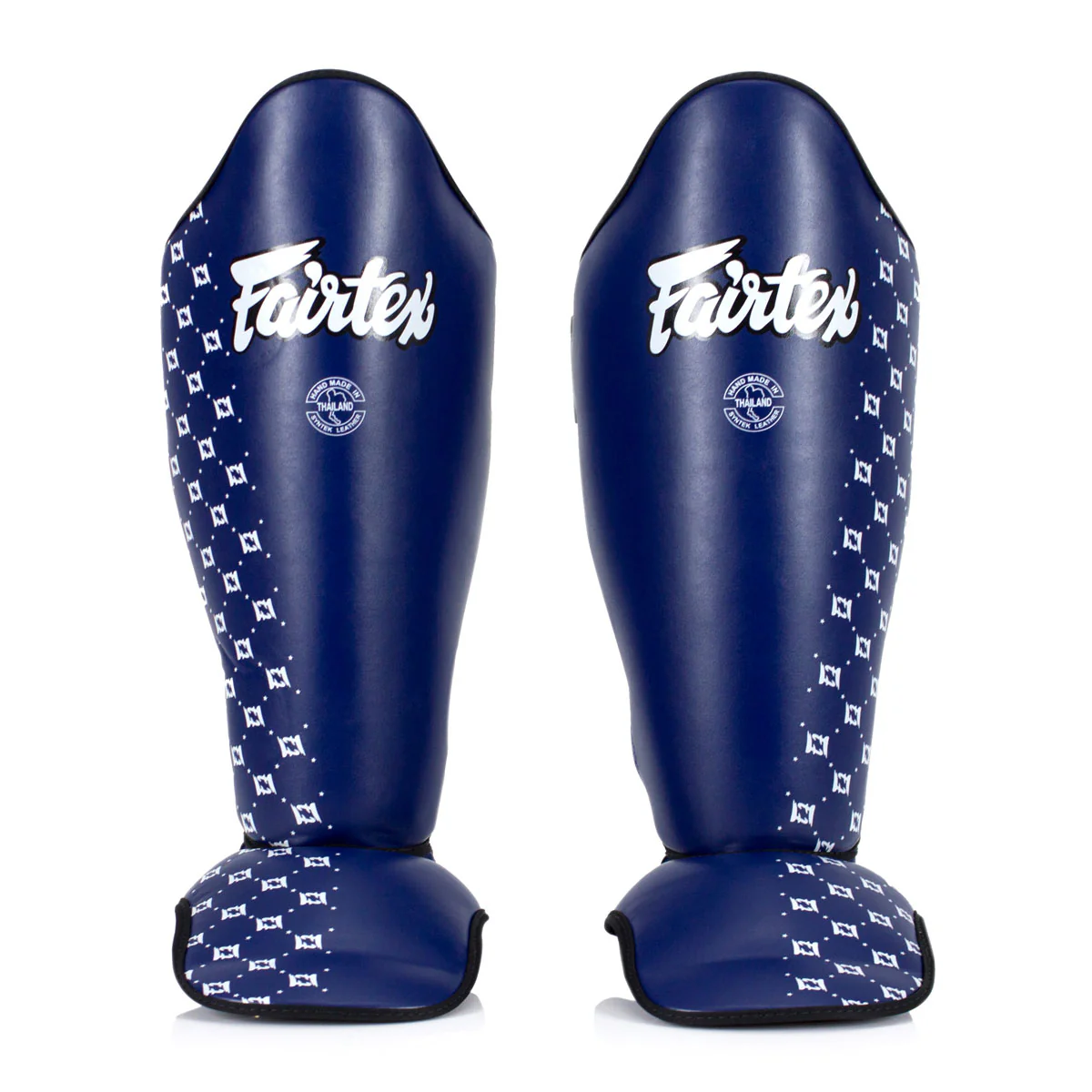 Protège-tibias Fairtex Compétition SP5 avec pare-pieds Bleu 