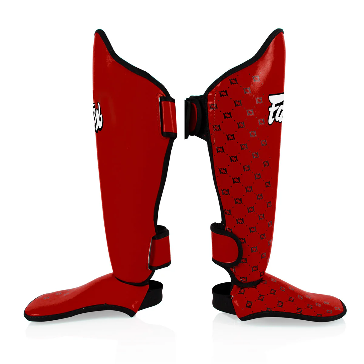 Protège-tibias Fairtex Compétition SP5 avec repose-pieds Rouge  - Image 3