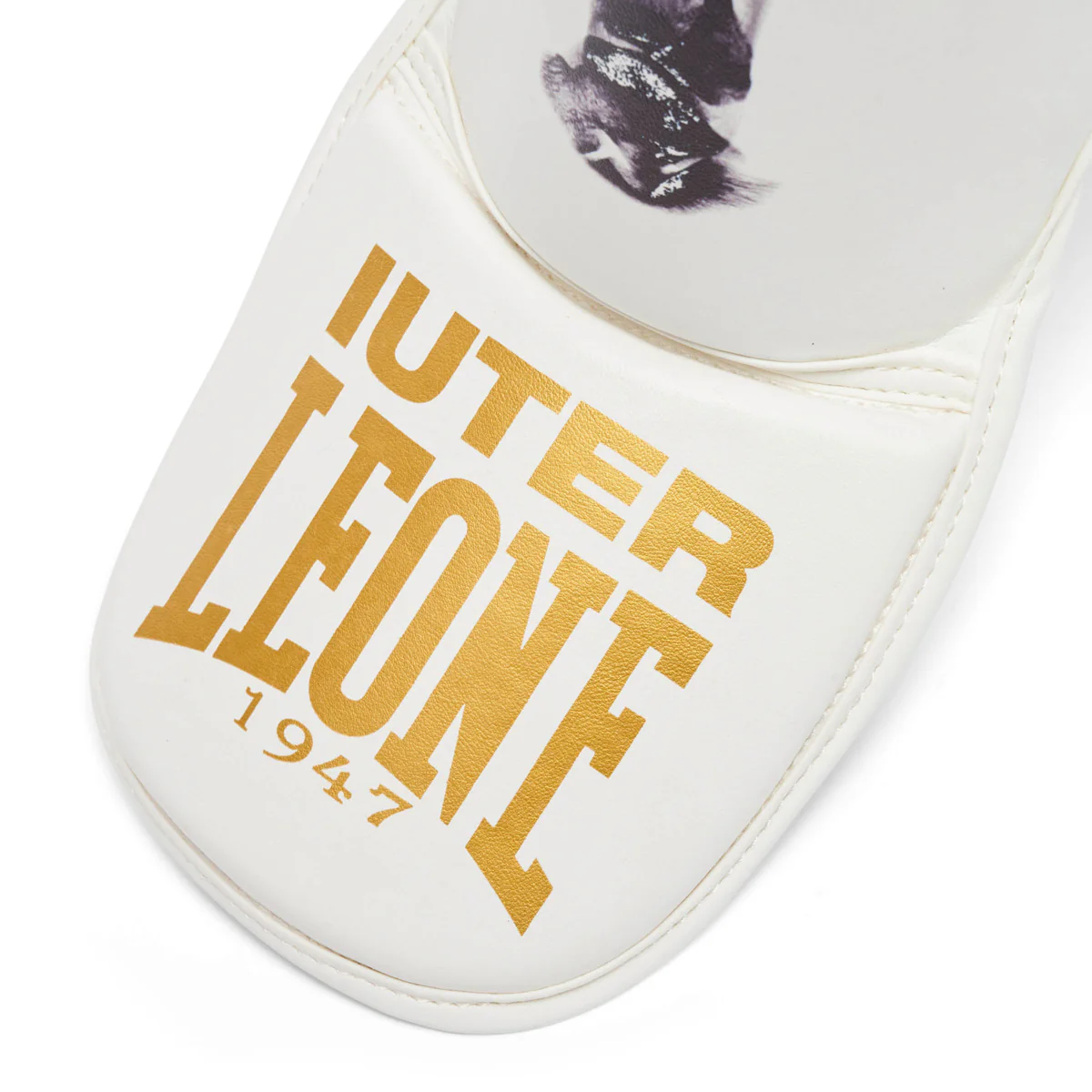 Protège-tibias Leone Iuter PT01IU avec pare-pieds Blanc  - Image 5