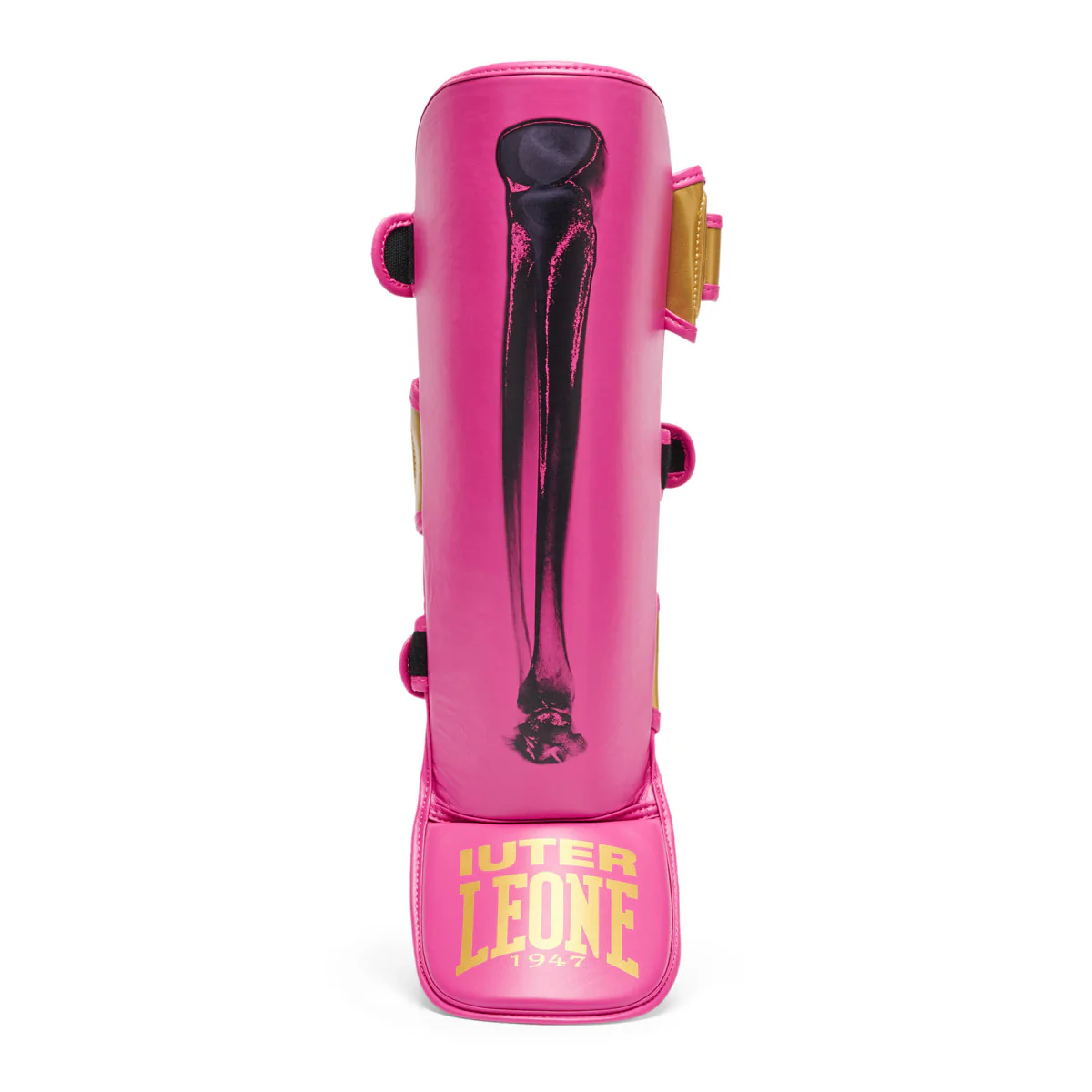 Protège-tibias Leone Iuter PT01IU avec pare-pieds Fuchsia  - Image 2