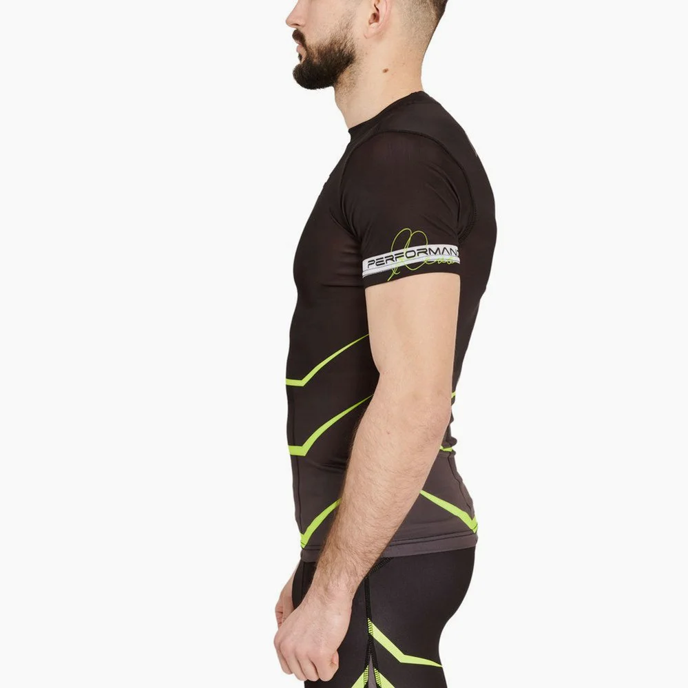 Rashguard à compression Leone Revo Fluo AB927F  - Image 4