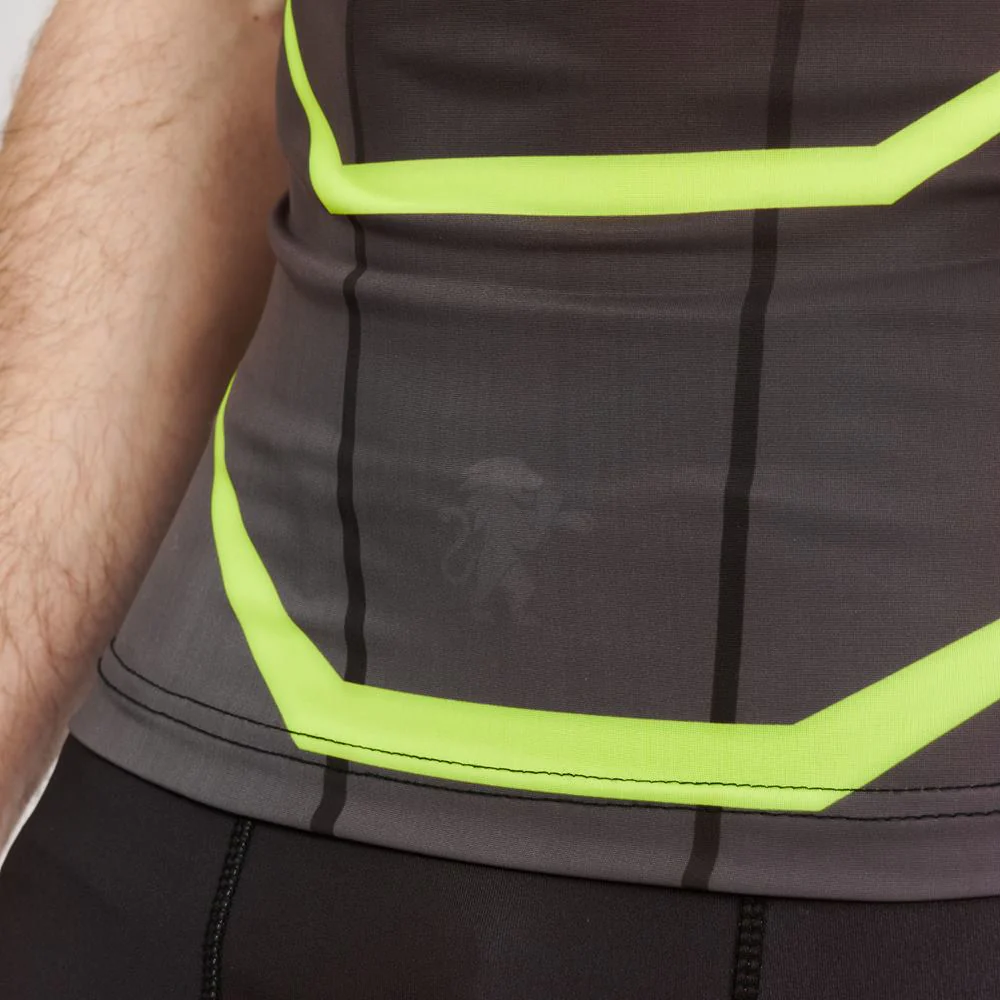 Rashguard à compression Leone Revo Fluo AB927F  - Image 6