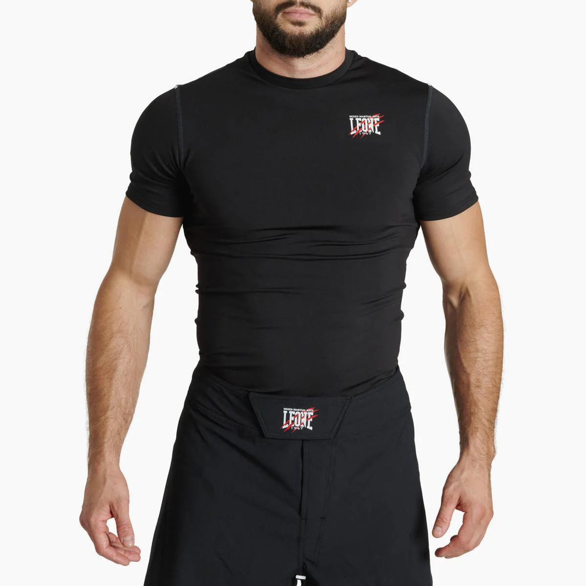 Rashguard Leone Primal Instinct AB917 manches courtes Noir 