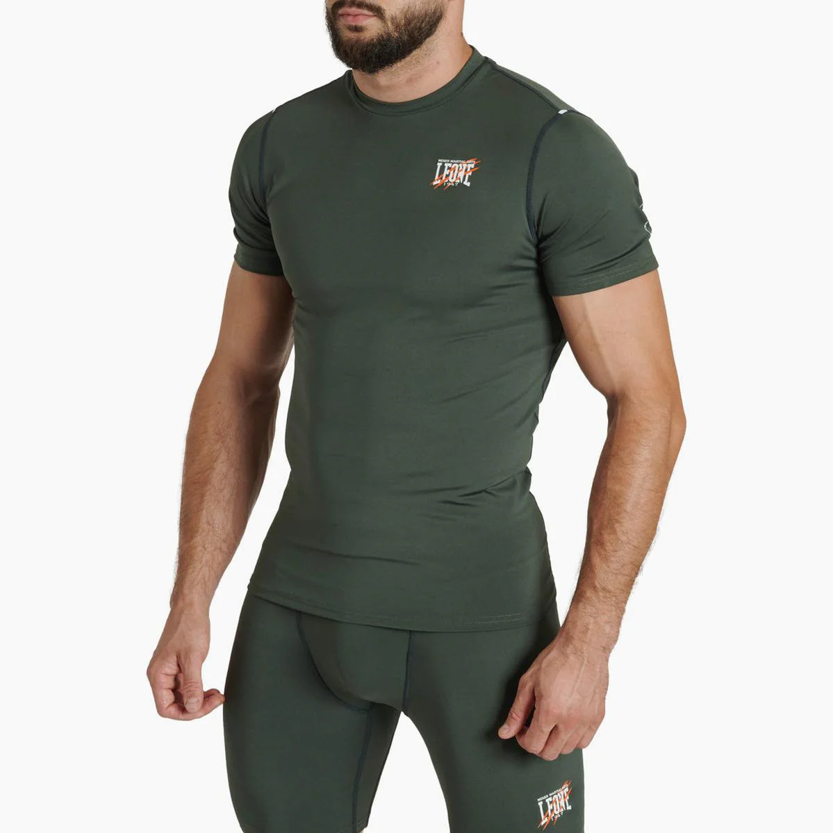 Rashguard Leone Primal Instinct AB917 manches courtes Vert