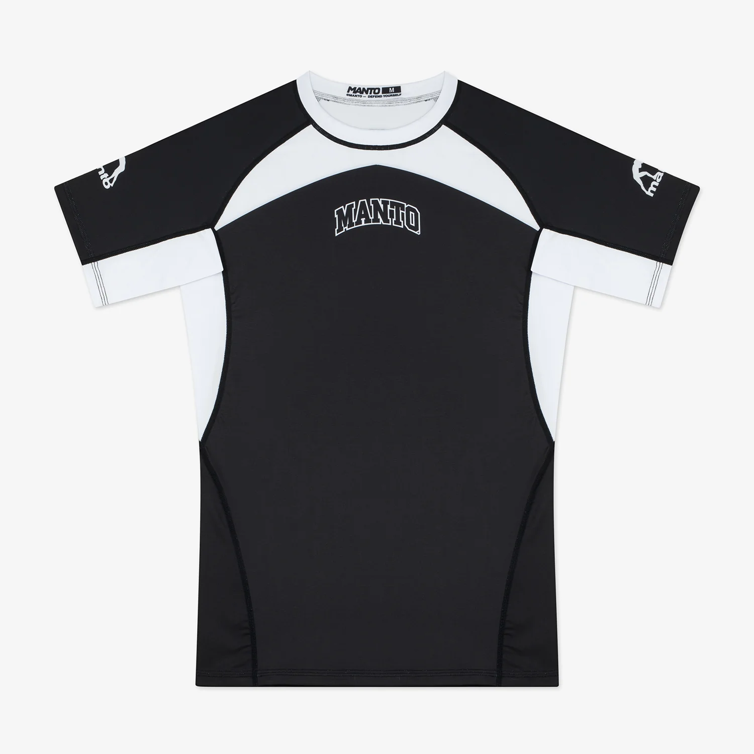 Rashguard Manto Ranked 25 manches courtes Blanc 