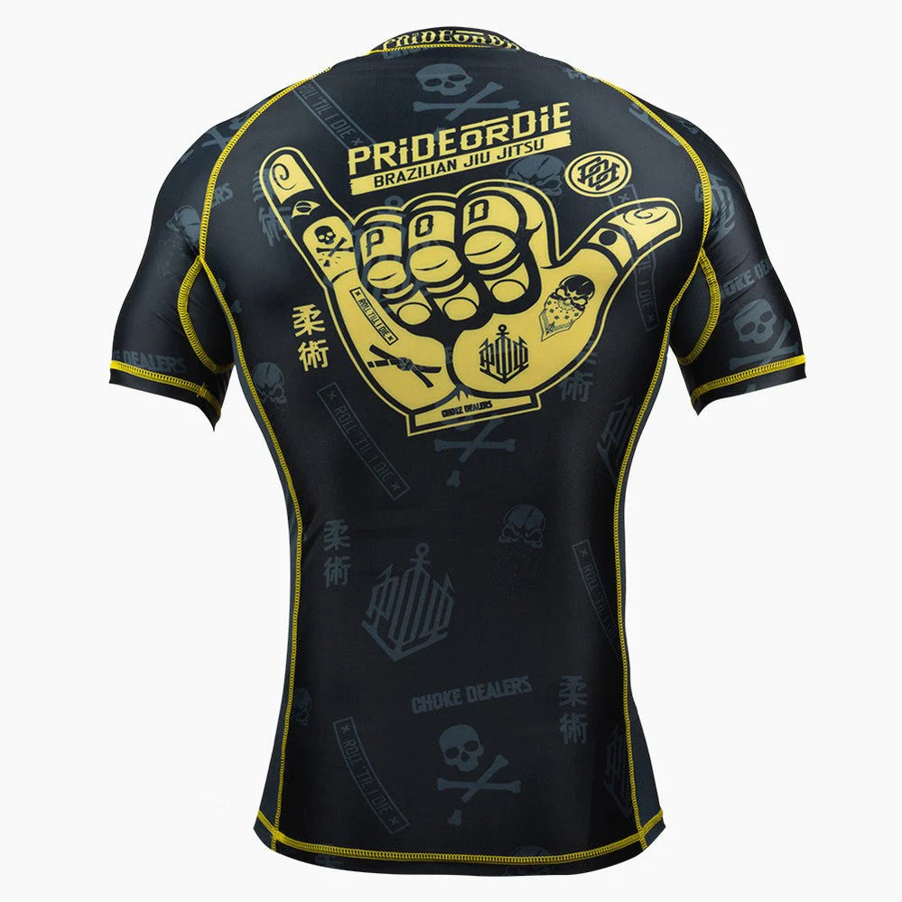 Rashguard Pride or Die Hang Loose manches courtes 