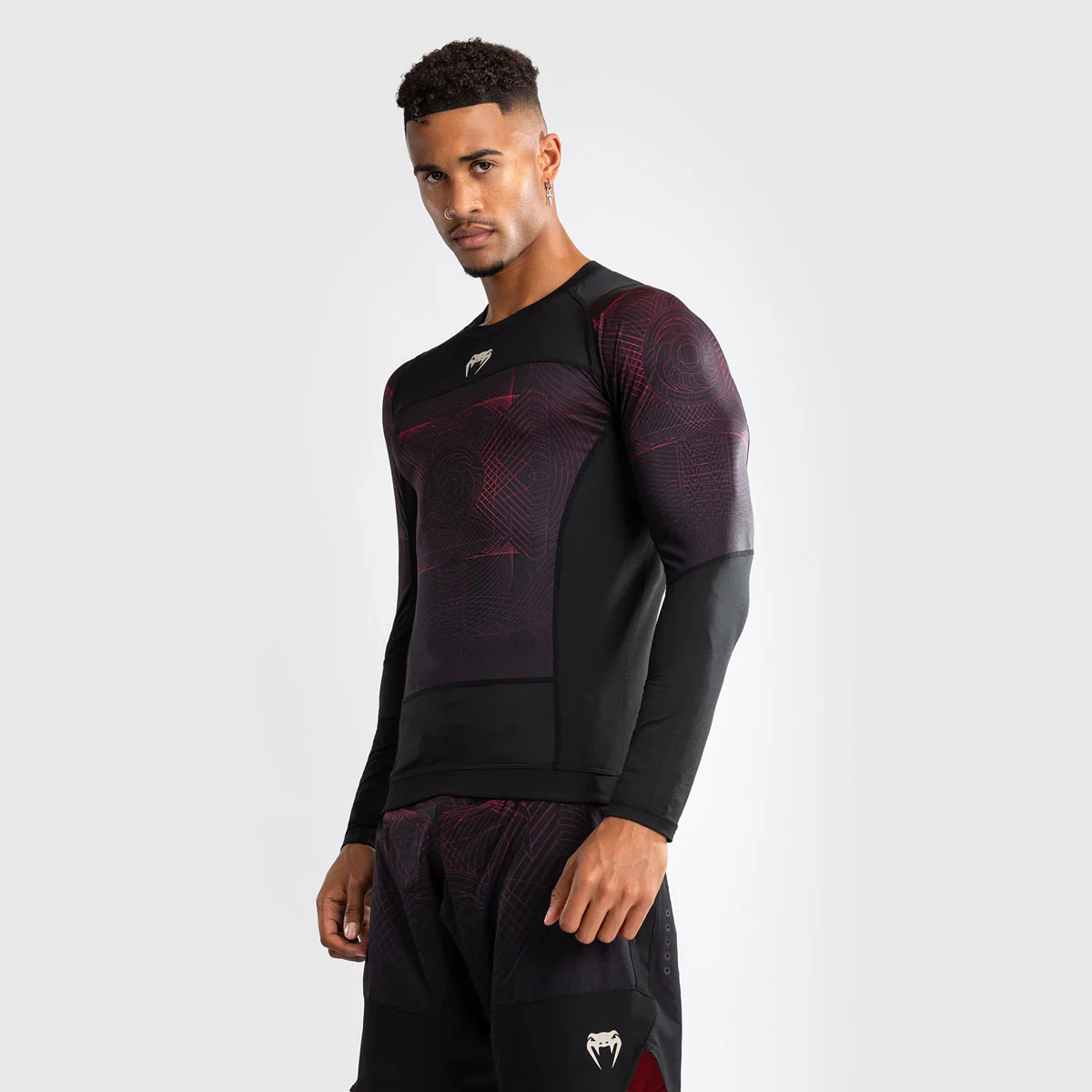Rashguard Venum G-Fit Air manches longues Noir-rouge  - Image 2