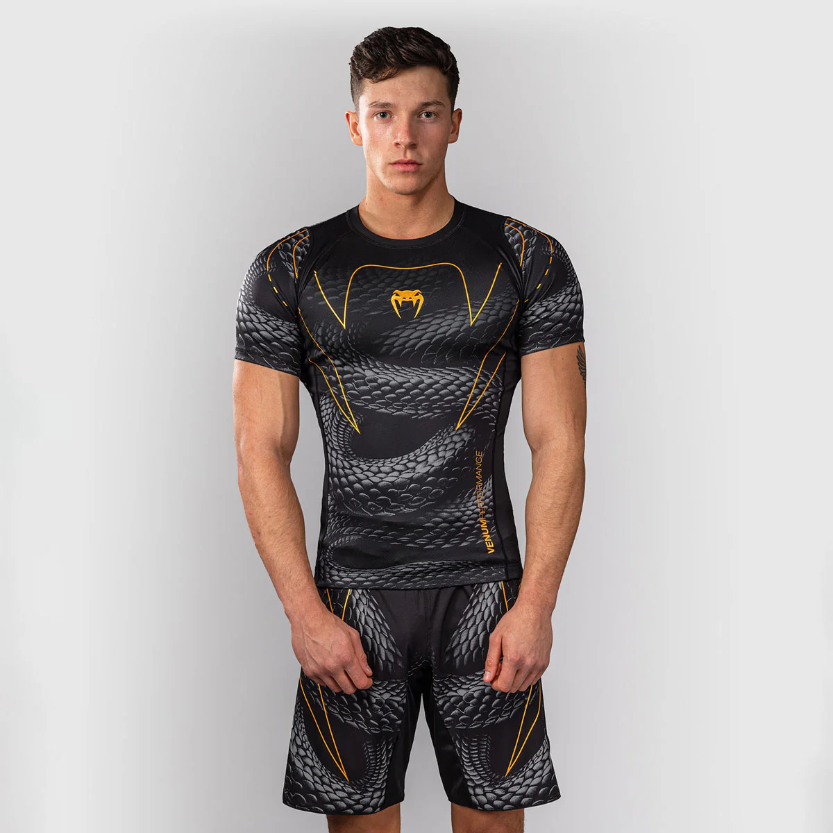 Rashguard Venum Matupa manches courtes Noir-gris