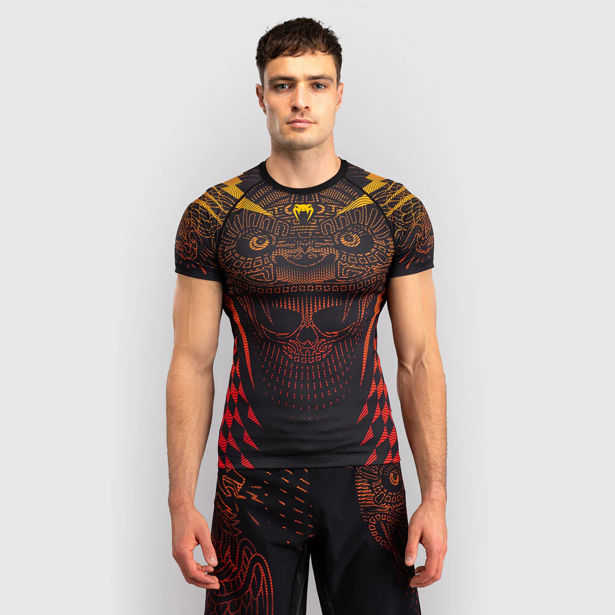 Rashguard Venum Quetzal Fury manches courtes Noir-rouge 