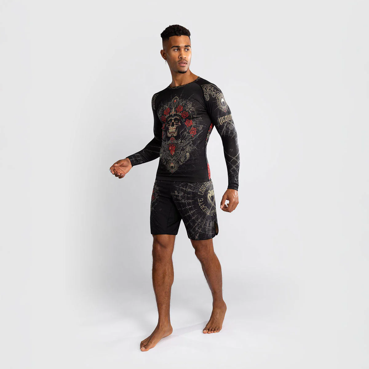 Rashguard Venum Santa Muerte 5.0 manches longues Noir-Or  - Image 2
