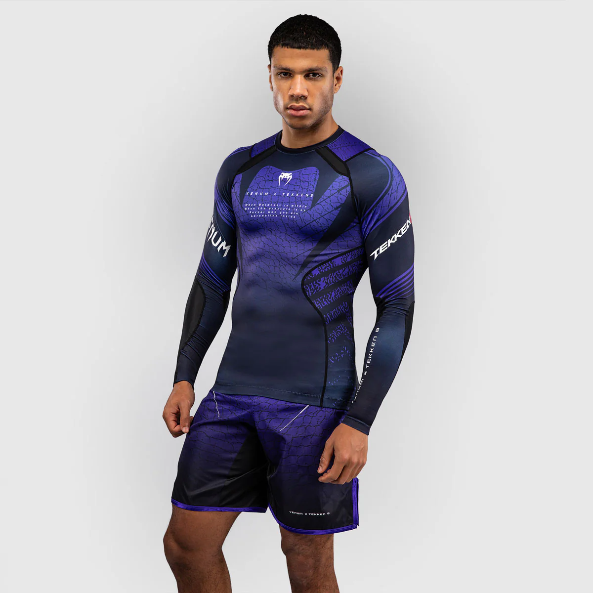 Rashguard Venum Tekken 8 Kazuya manches longues Noir-violet  - Image 3