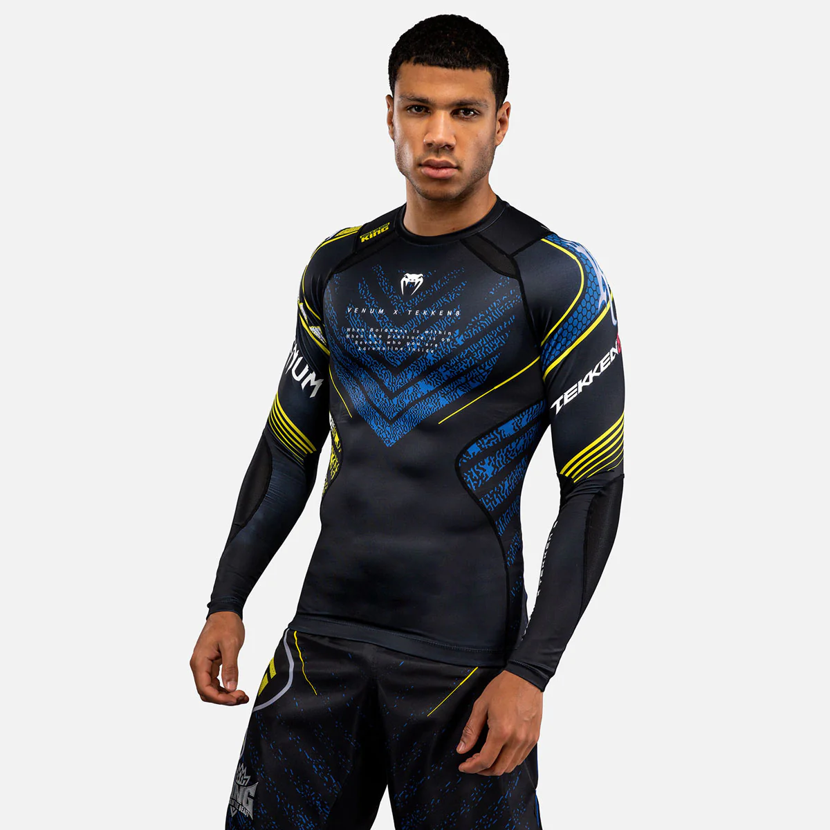 Rashguard Venum Tekken 8 King manches longues Noir-jaune  - Image 2