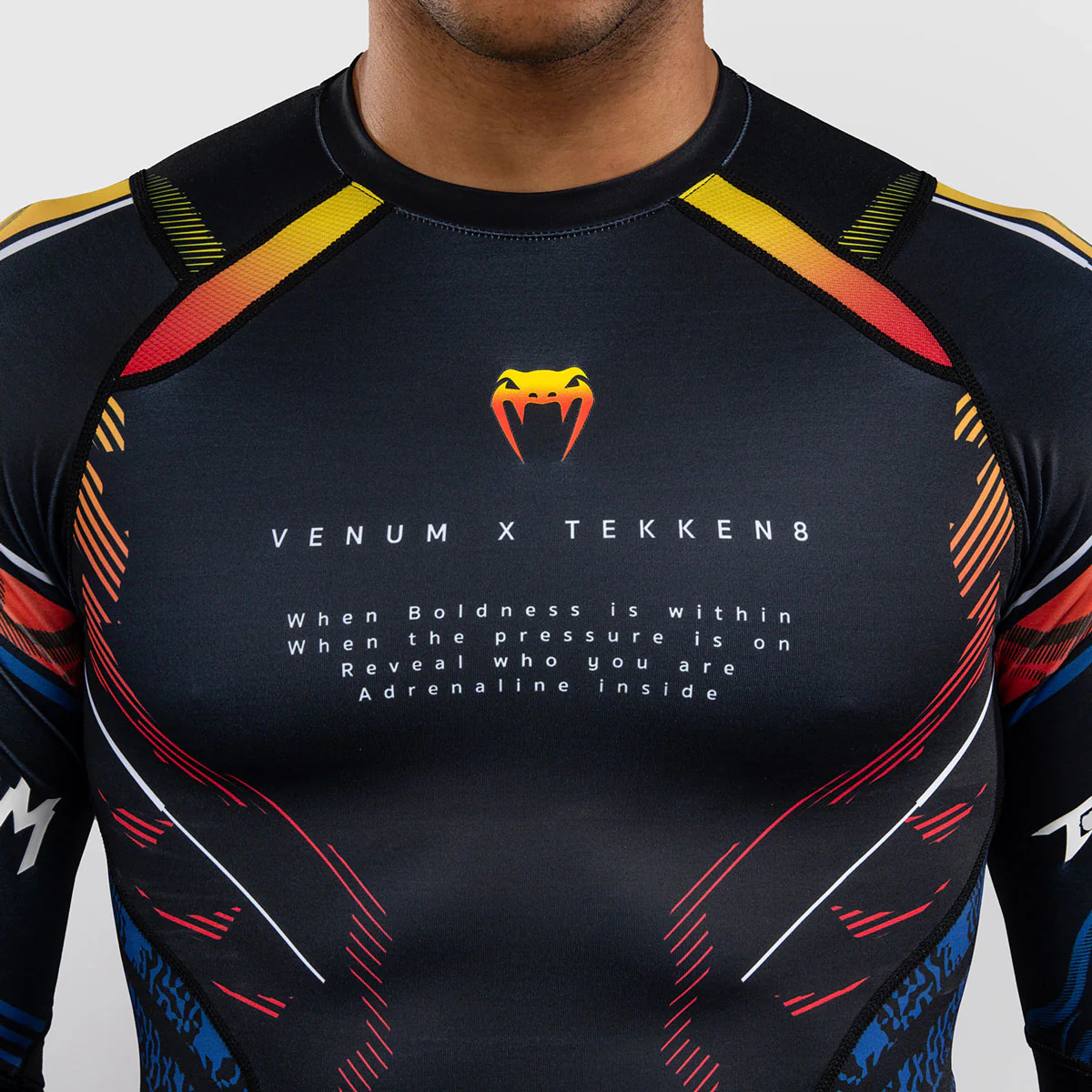 Rashguard Venum Tekken 8 Yoshimitsu manches longues Noir-orange  - Image 5