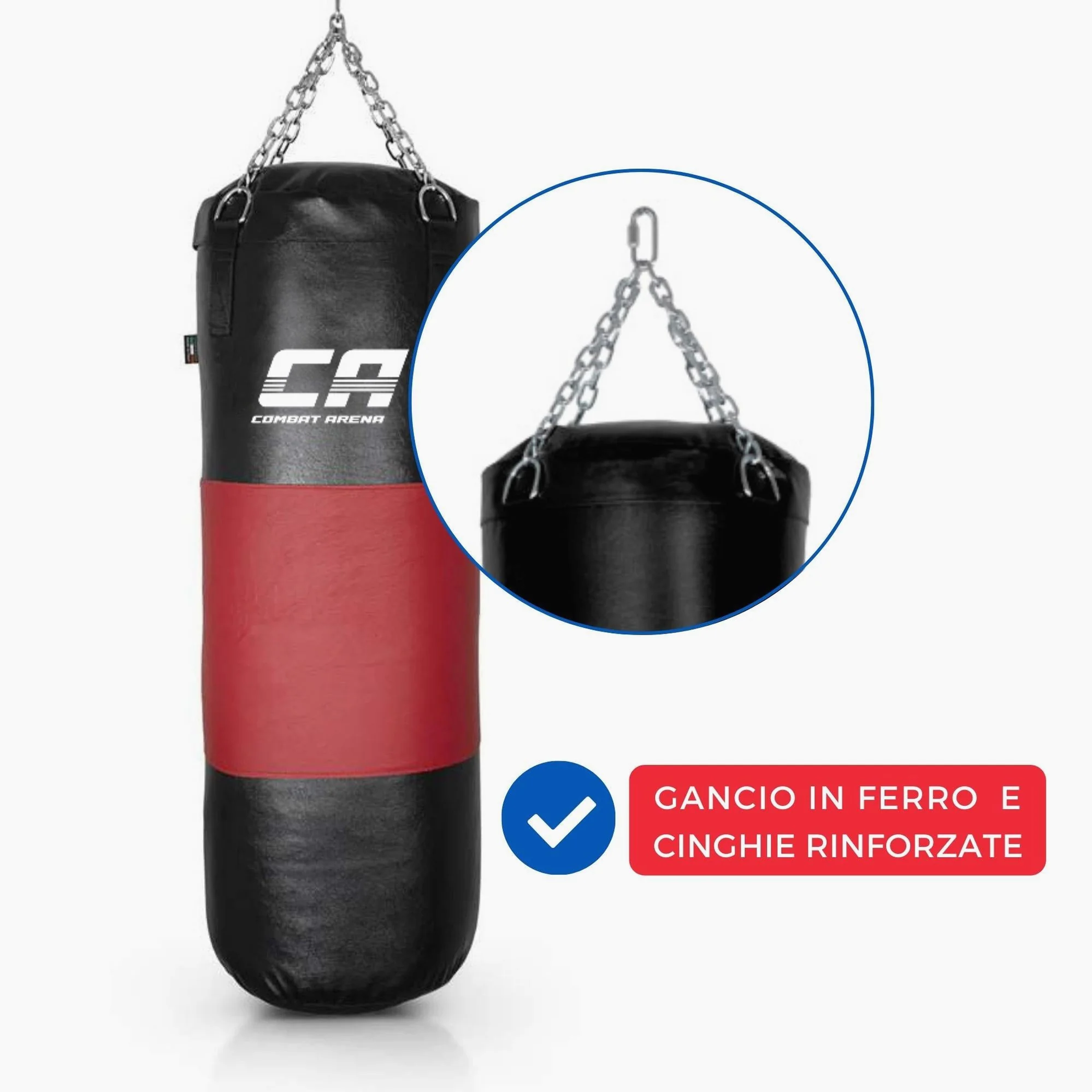 Sac de frappe Combat Arena Bande en cuir 40 kg  - Image 3