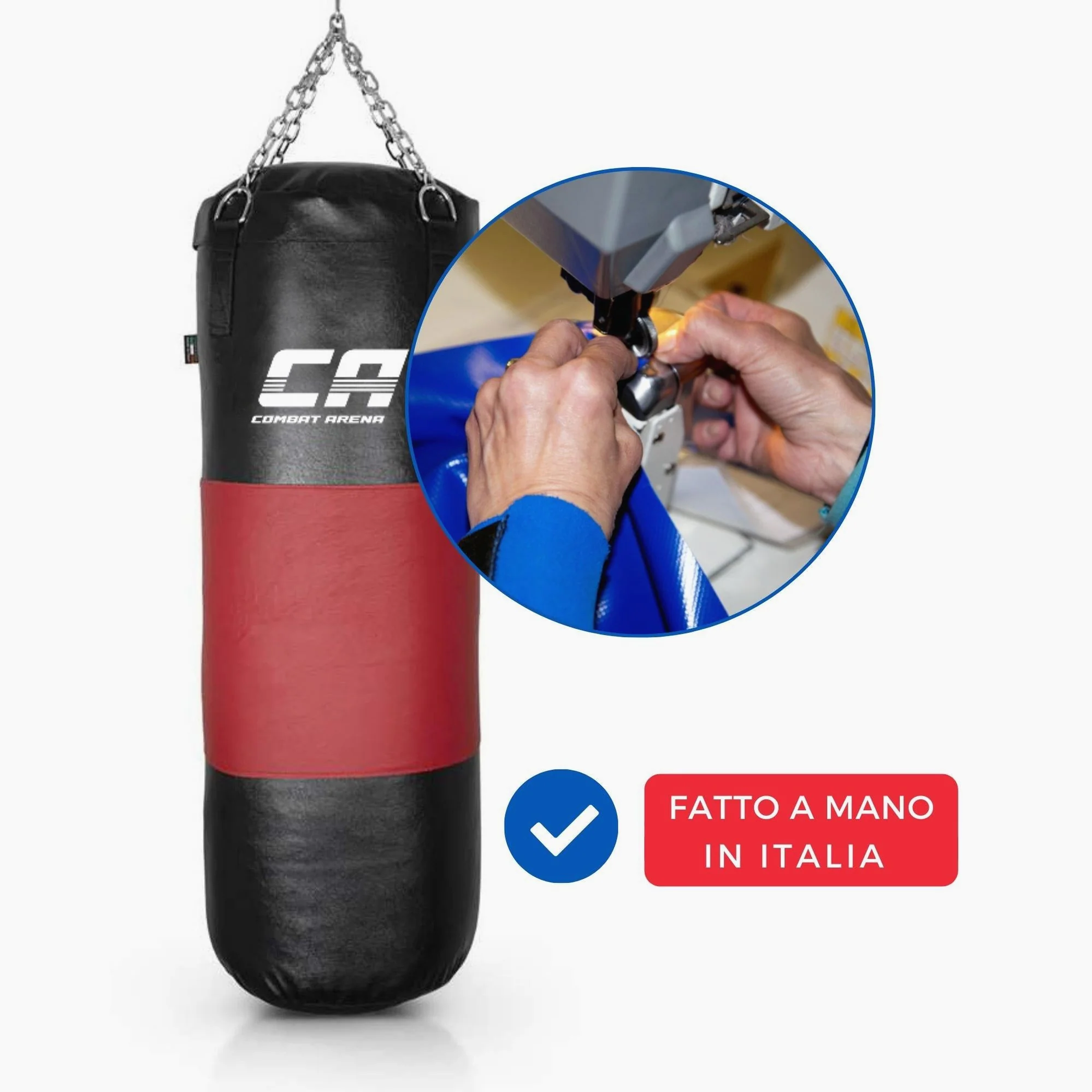 Sac de frappe Combat Arena Bande en cuir 40 kg  - Image 4